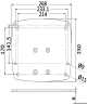 Base pour antennes Radome 1