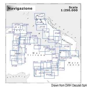 Carte Navimap IT106-IT107 De Capo d’Anzio à Punta Campanella