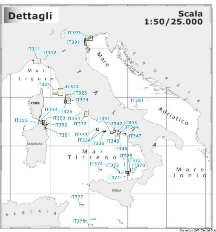 Carte Navimap IT325-IT326 Île de Giglio