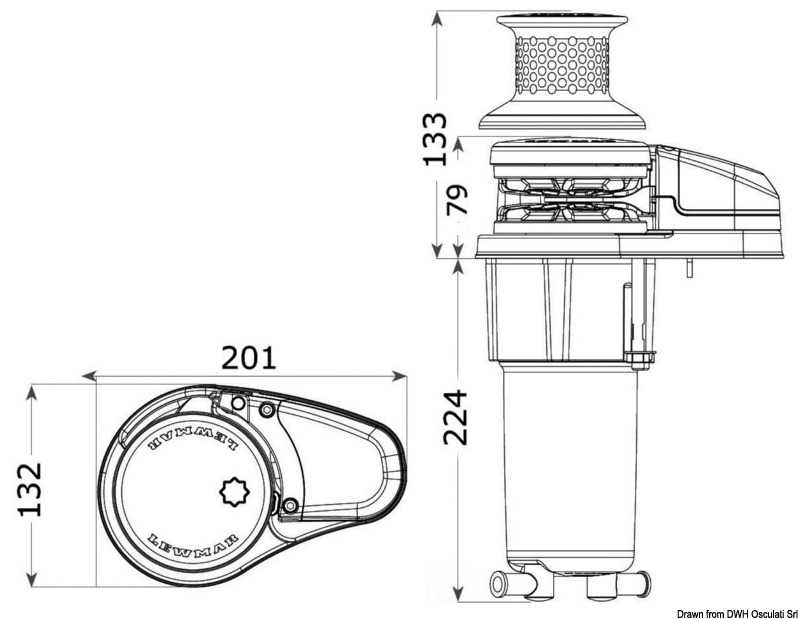 Guindeau VX1L 12V 500W 6-7mm sans cloche bout 12-16mm