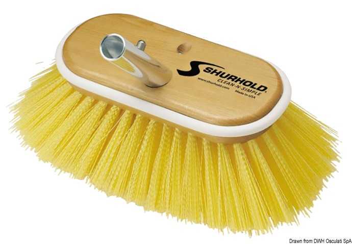 Brosse 6 pouces fibres moyennes jaunes