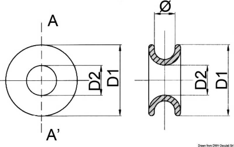 Anneau à faible friction diamètre 3 mm