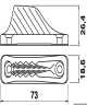 Coinceur clamcleat CL 209 nylon pour écoutes 4-8mm