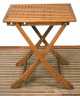 Table teck pliante 125x80 cm ouverte 125x80x14 repliée