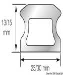 Rail percé 2 Longueur 1532mm Largeur 30mm hauteur 15mm Fixation M8