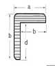 Profil teck en L 23x23 mm