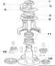 Central collets 3 pour winch modèle 16ST