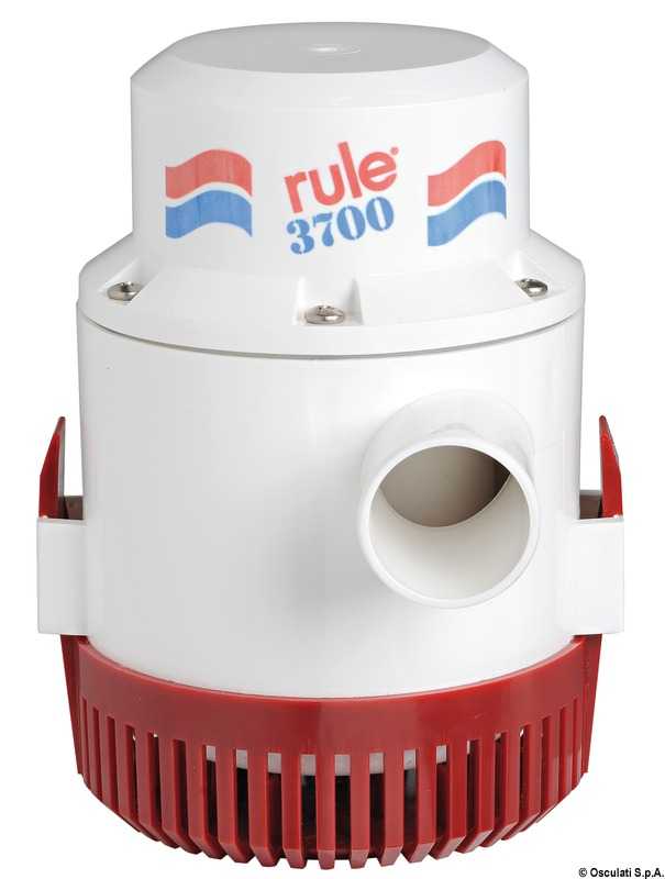 Maxi pompe immergée Rule 4000 12V Débit 256 L/m