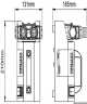 Electropumpe pour transvasement gasoil/huile 24V Débit 45L/m