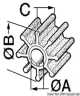 Turbine pompe refroidissement eau 21414-0001 21411-0001 1411-0001 1414-0001