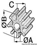 Turbine pompe refroidissement eau Réf. d'origine 4598-0003