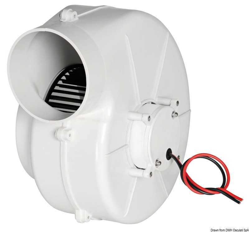 Aspirateur centrifuge avec étrier 12V 19A Débit 750 m3/h