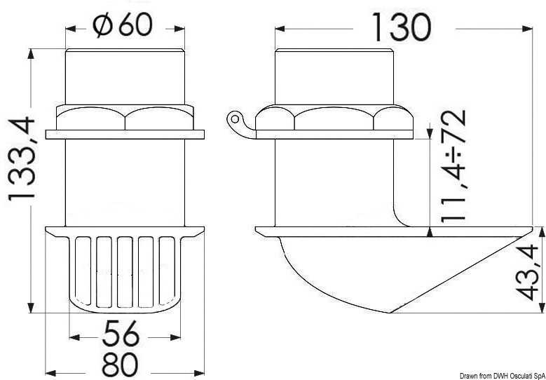 Prises de mer BHF Buzzi - Hi - Flow 2"