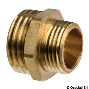 Mamelon laiton double 3/4" x 1"