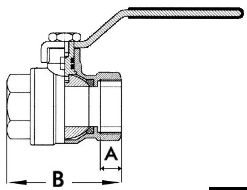 Vanne à bille laiton nickelé 3/4"