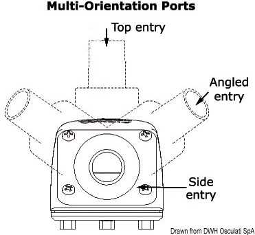 Crépine WHALE orientable 4 positions Embout 19 mm