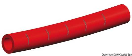 Tuyau Whale eau froide 15 mm rouge bobine 50 m