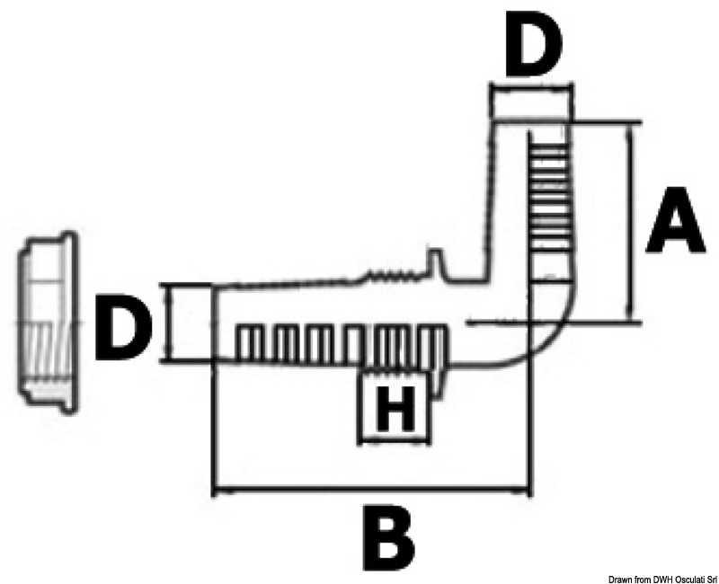 Passe-coque thermoplymère 1/2" x 11-13 mm