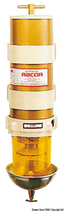 Filtre pour gasoil RACOR 1000MA Débit 540L/h - continu