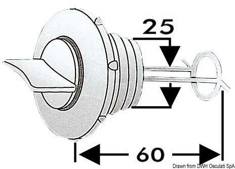 Nable de vidange nylon 25 mm