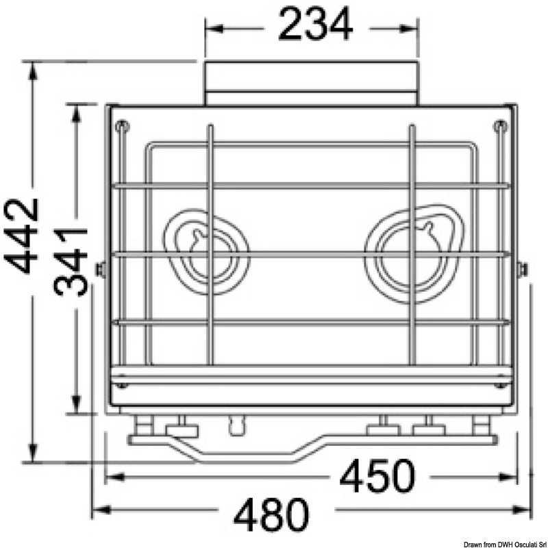 CuisinièreTECHIMPEX Compact 2 feux avec four