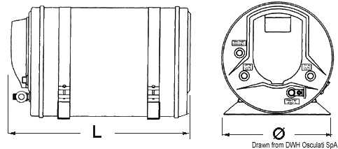 Chauffe-eau ISOTEMP Indel Webasto Marine 15 L 750W