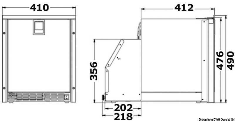 Machine à glaçons ISOTHERM Low Profile White