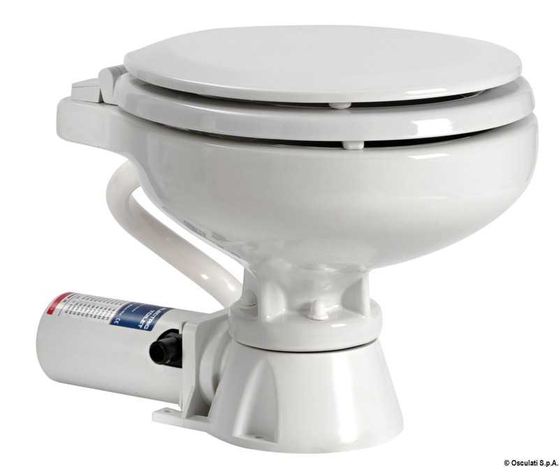 WC électrique space saver siège bois 12V