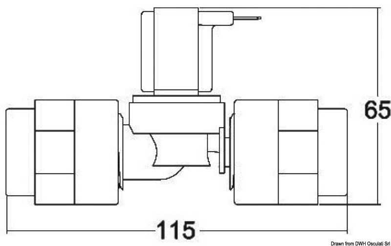 Electrovanne en plastique TECMA 12V