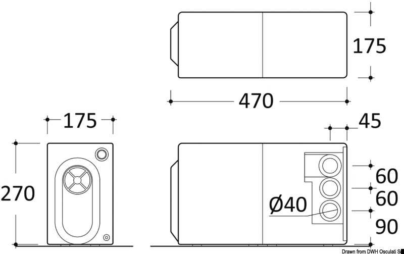 Systéme de déplacement eaux usées TECMA NK Sanisplit 220V