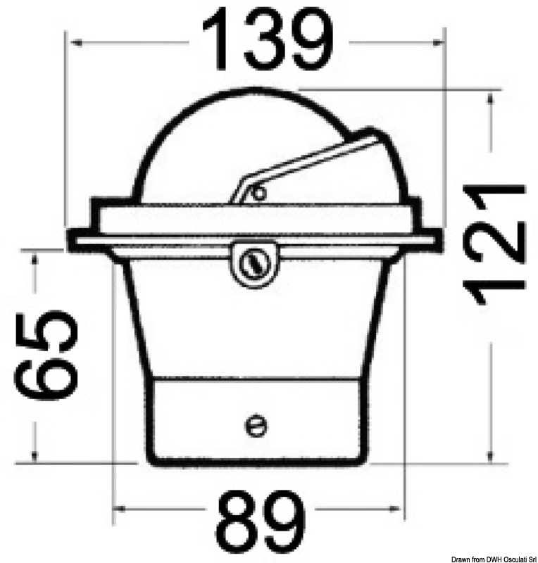 Compas 3" RIVIERA BH1/AVB rose bleue boîtier blanc