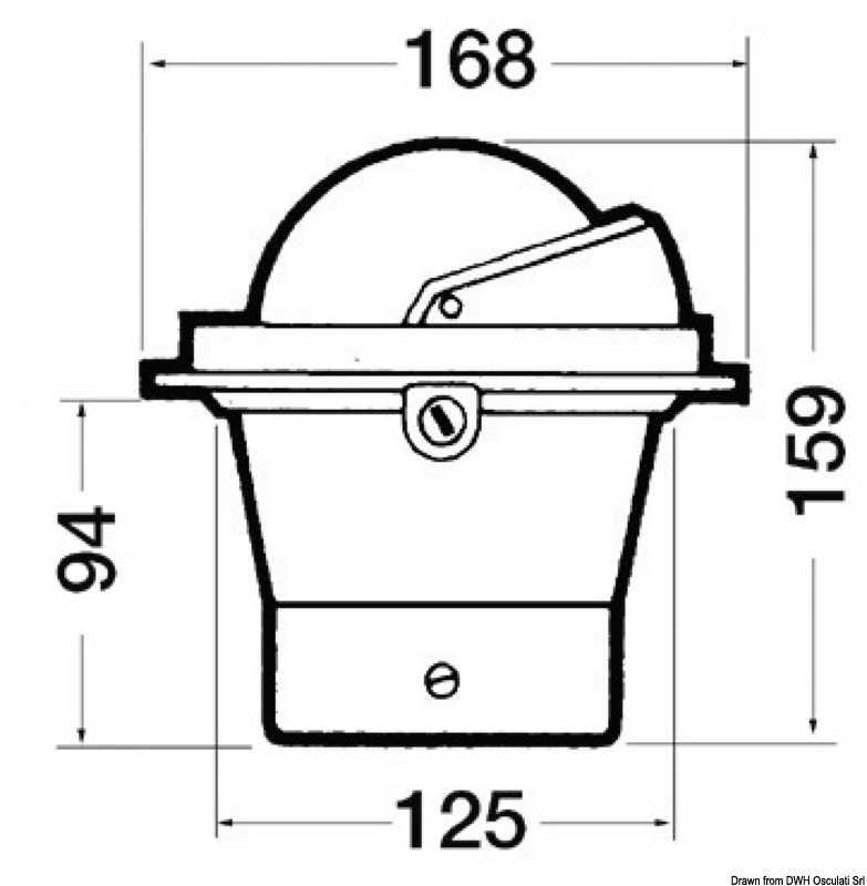 Compas 4" RIVIERA BU3 petites colonnes ou tableaux de bord de voiliers