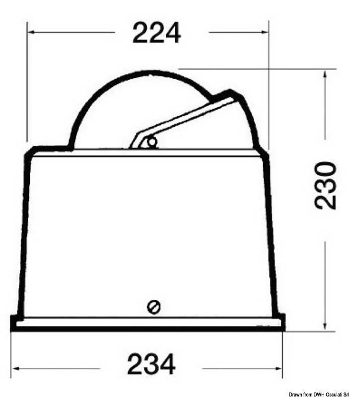 Compas RIVIERA B6/W4 Eclairage 24V Version Pour voiliers