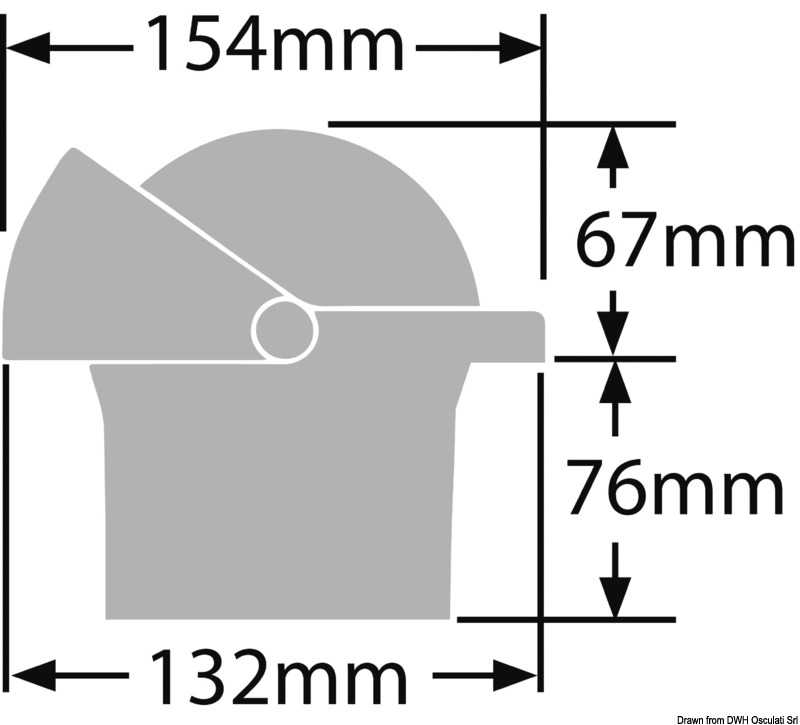 Compas RITCHIE Supersport 4"1/2 Corps blanc rose bleue