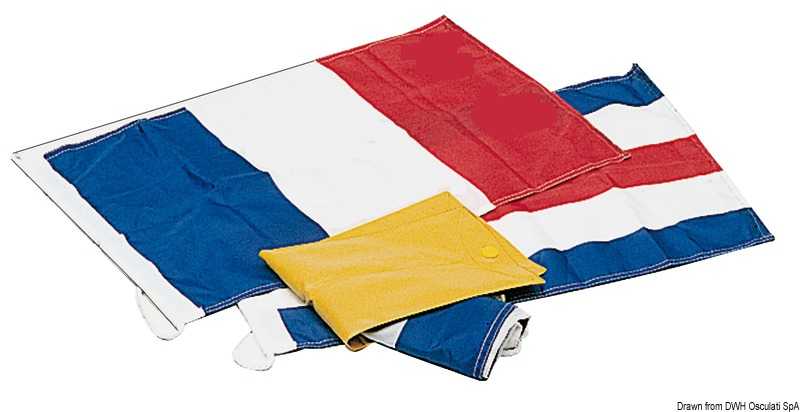 Kit trois pavillons obligatoires N + C + pavillon France 30 X 40 cm