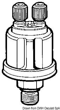 Bulbe pression huile double VDO 25 bar 1/8-27 NPT pôles isolés