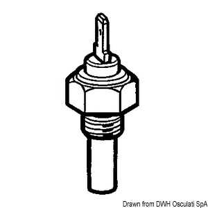 Capteur de température de huil 70-120° avec alarme pôles isolés 1/4 x 18NPT