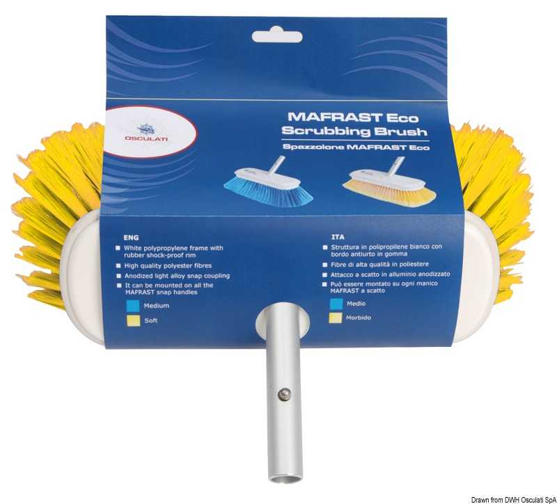 Balais-Brosse Mafrast Eco moyenne jaune 195x85mm