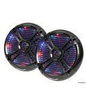 Haut parleur 2 voies LED-RGB multi-couleur programmables 192mm noir