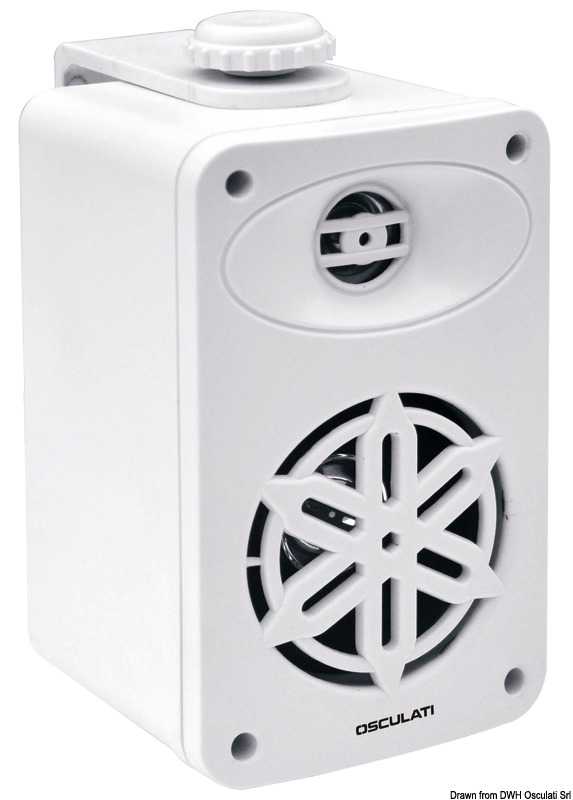 Enceinte stéréo 2 voies pour intérieur blanc 4" 2X120W